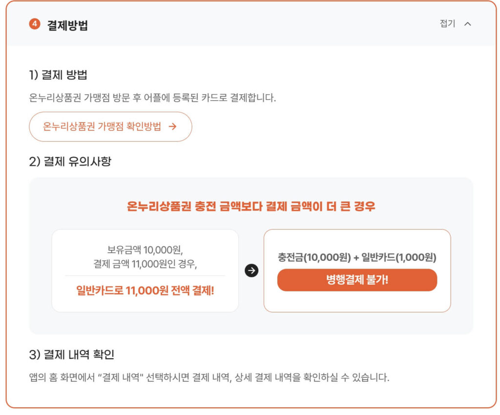 상생페이백 온누리상품권 지급방식