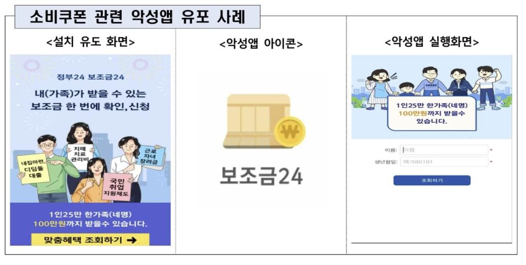 2차 소비쿠폰 스미싱