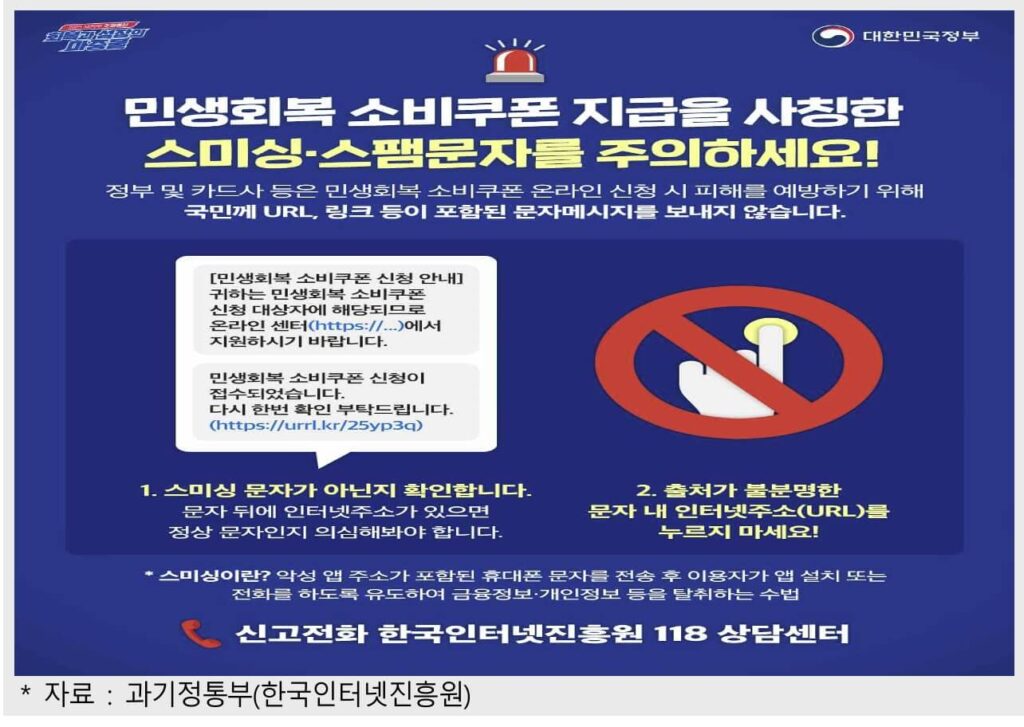 2차 소비쿠폰 스미싱