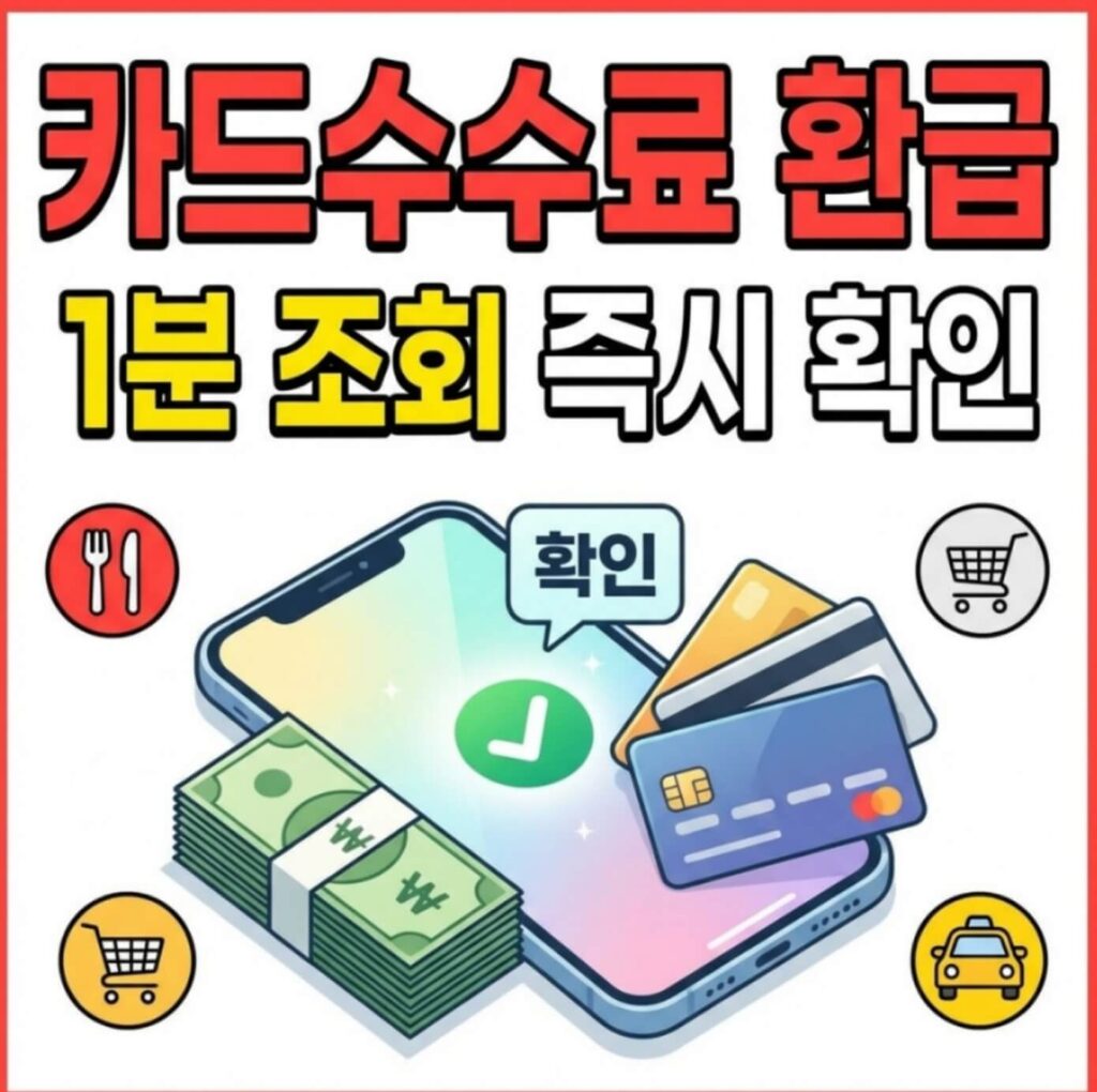 2026년 소상공인 카드수수료 환급 조회
