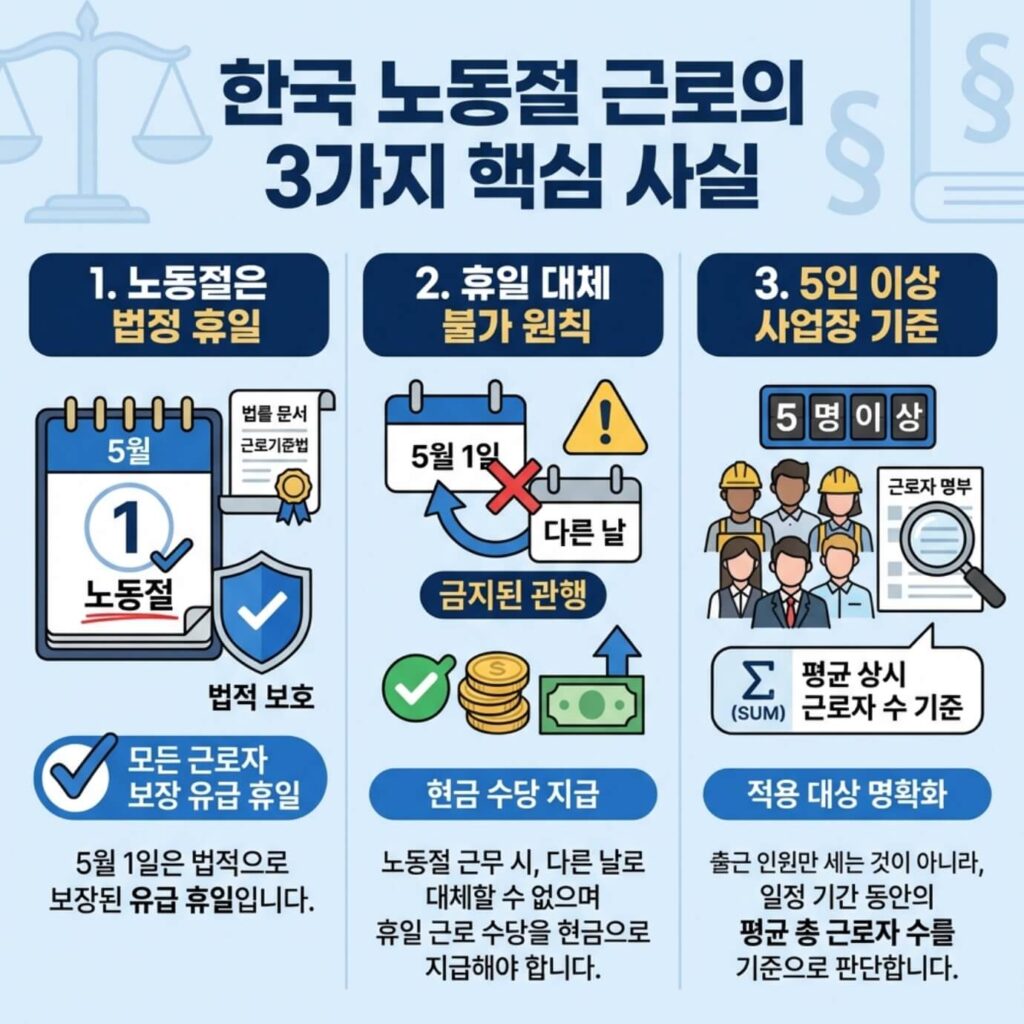 노동절 2.5배 5인미만 수당 지급