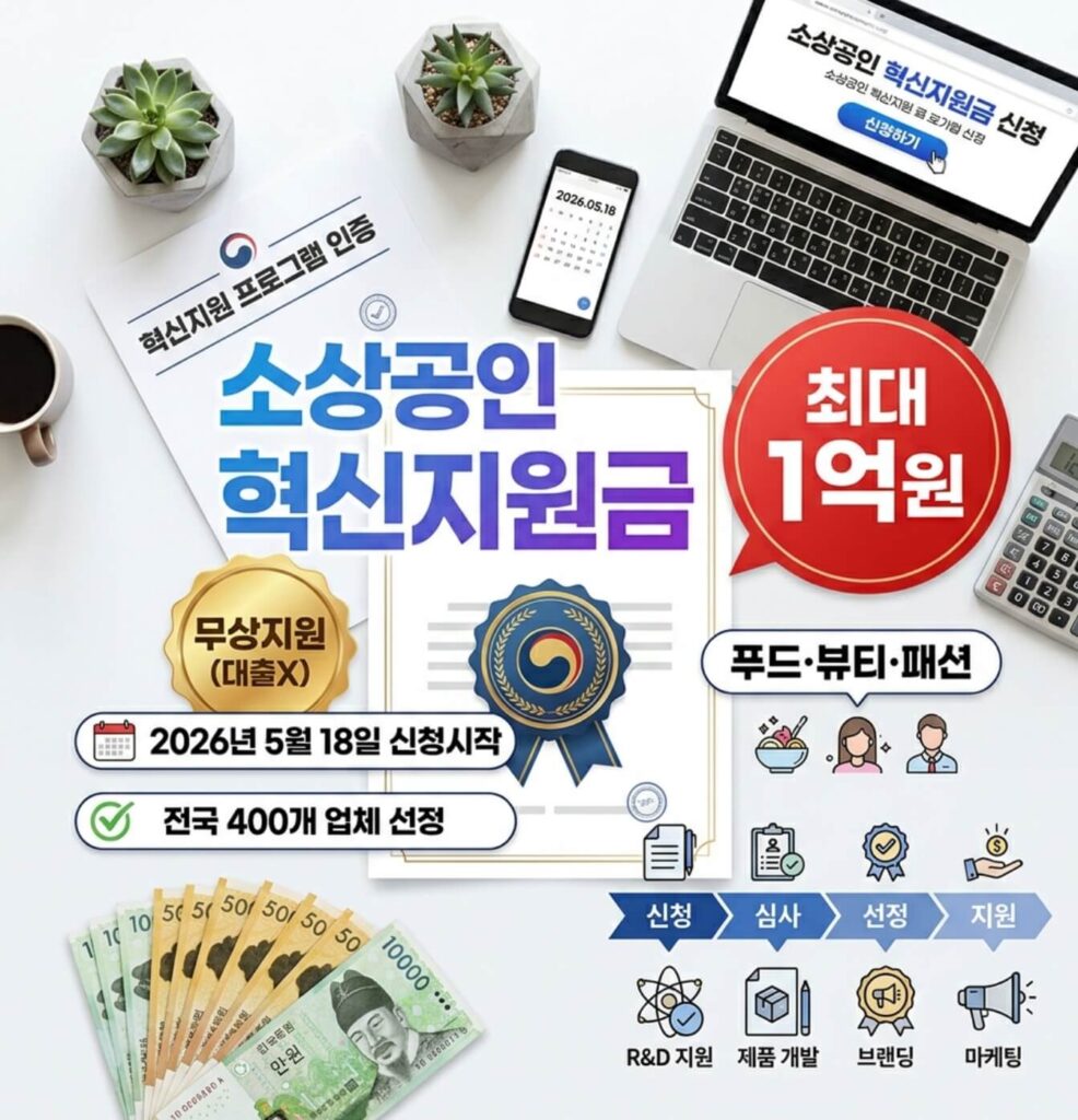 소상공인 생활문화 혁신지원금