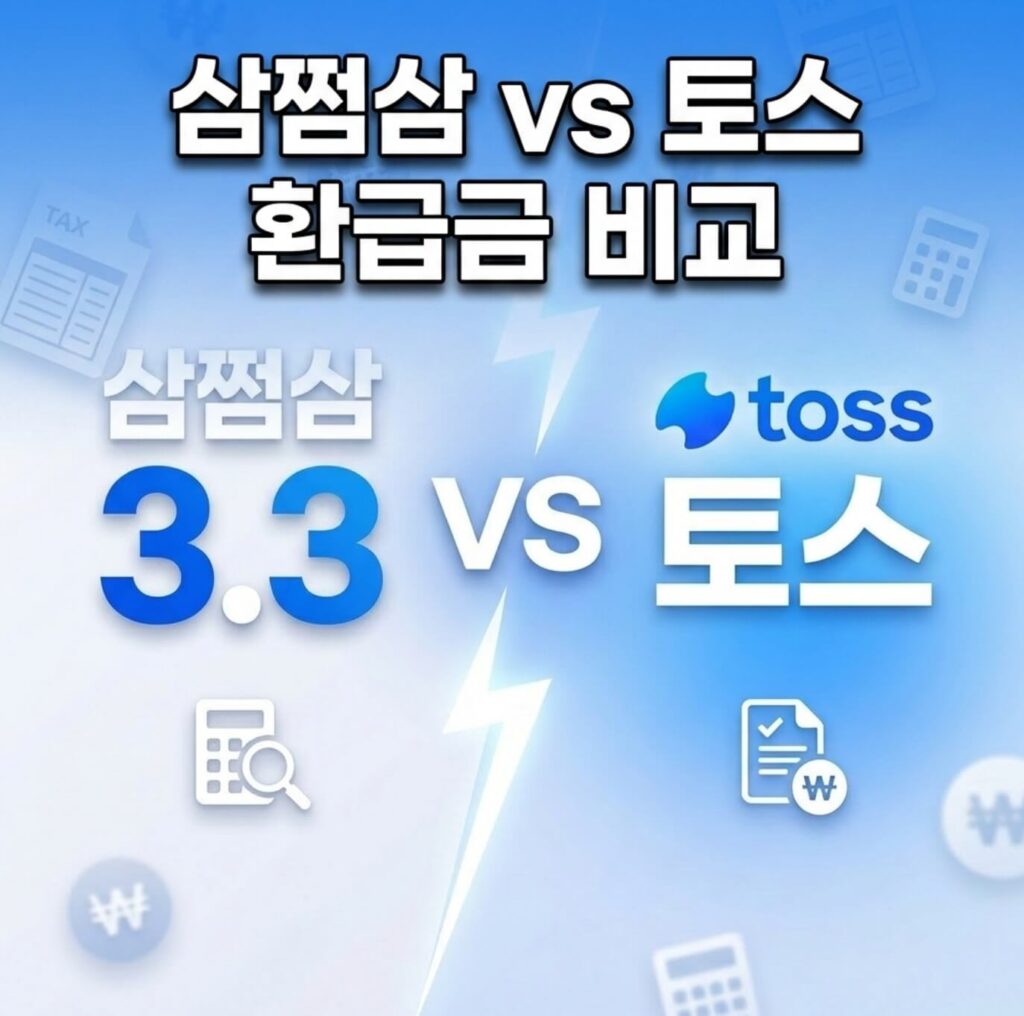 삼쩜삼 vs 토스 환급금 비교