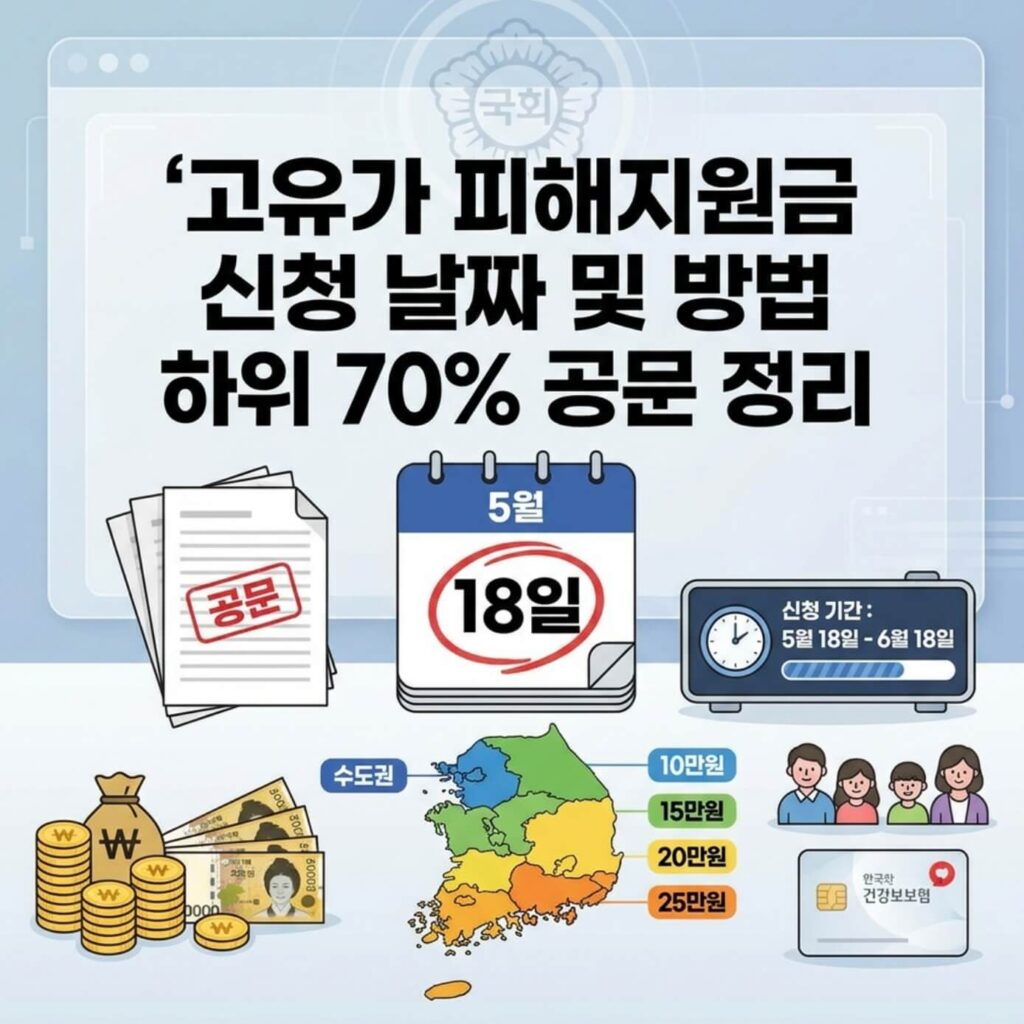 고유가 피해지원금 신청