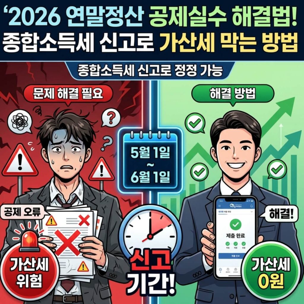 연말정산 공제실수 종합소득세 신고
