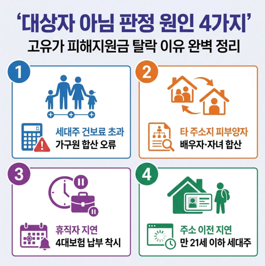 고유가 피해지원금 대상자 아님