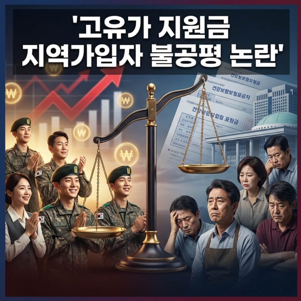 고유가 지원금 지역가입자 불공평 기준