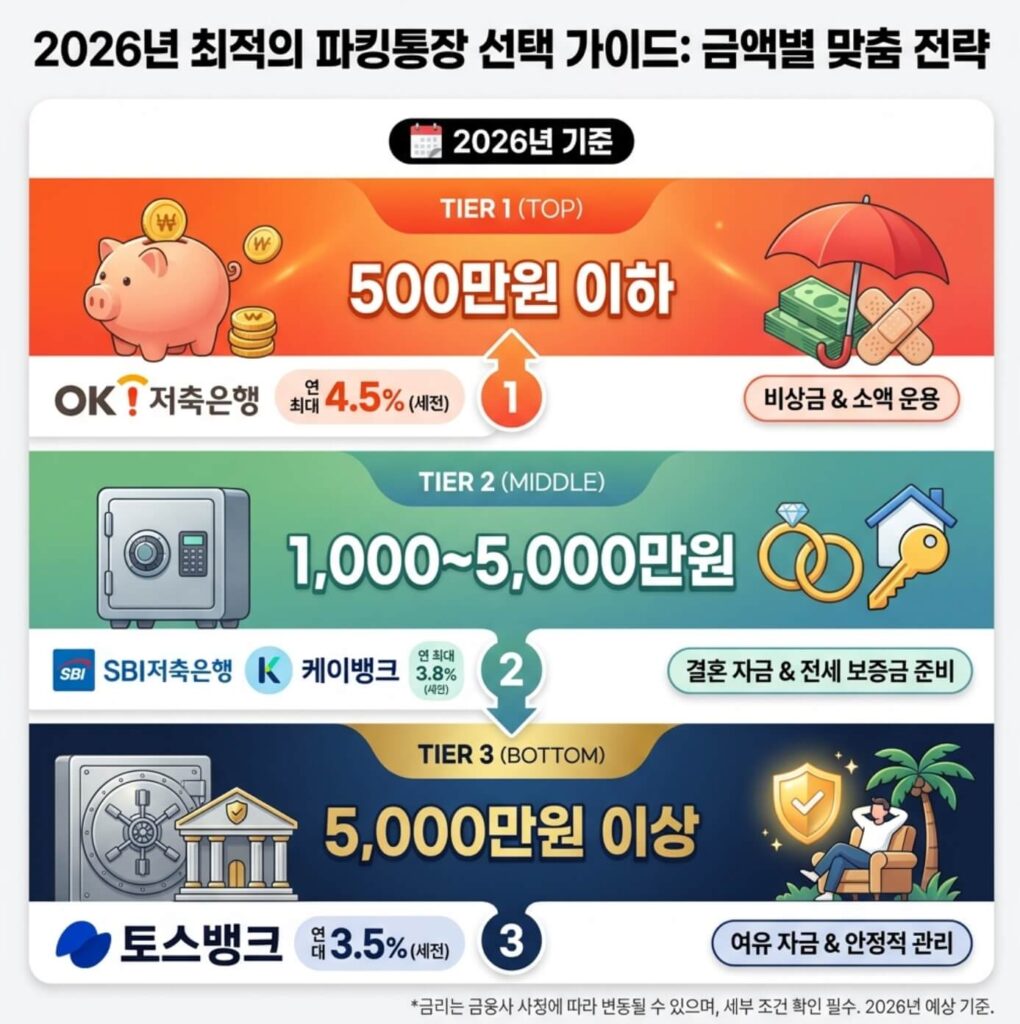 2026년 파킹통장 금리 비교