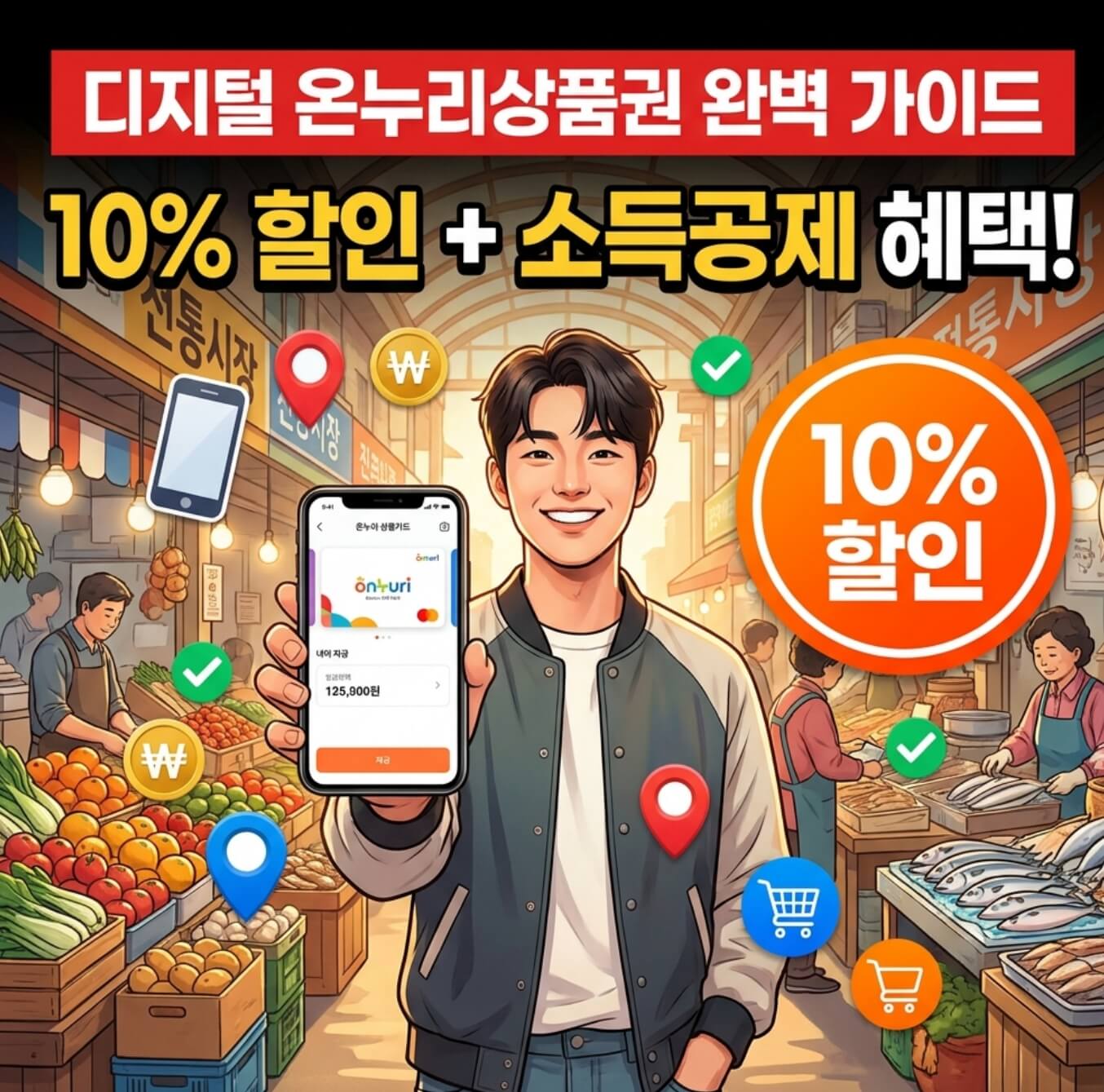 디지털 온누리상품권 사용방법 가맹점 조회방법
