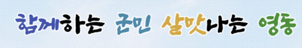 충북 영동군 민생회복지원금