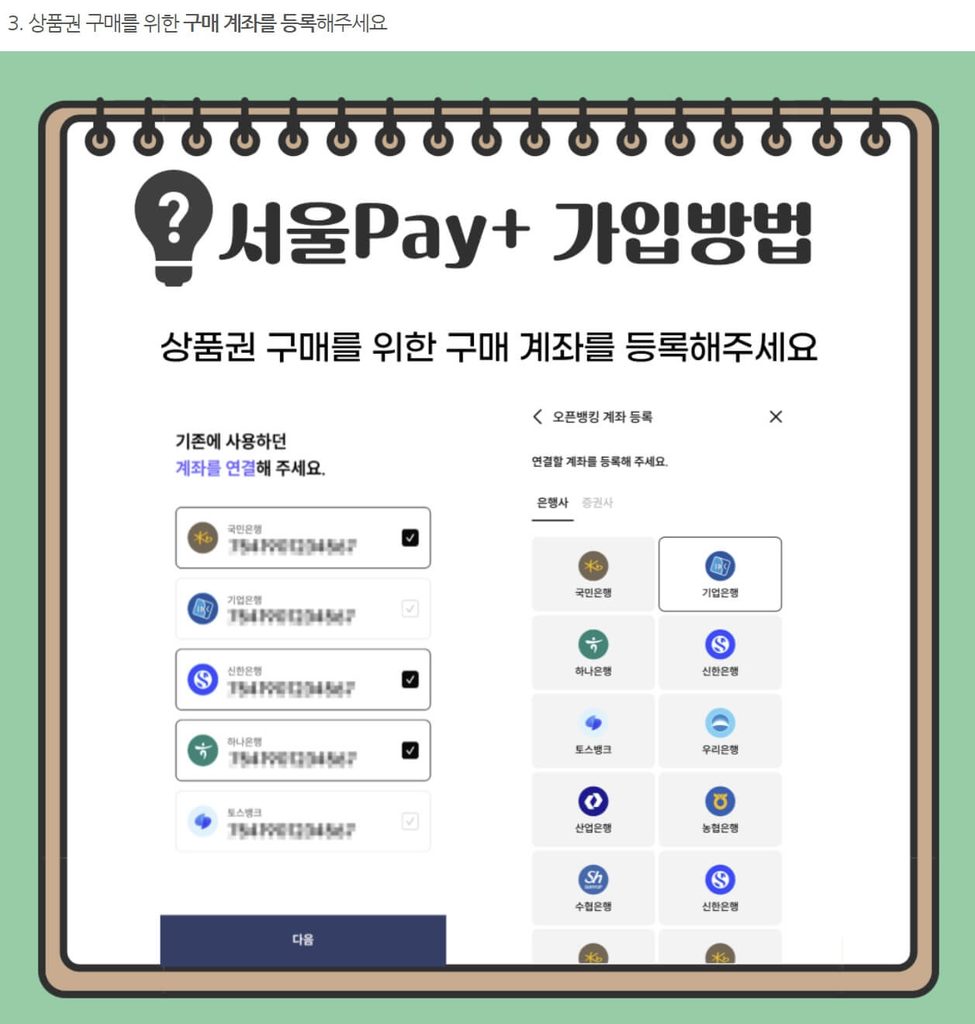 서울페이플러스 가입방법