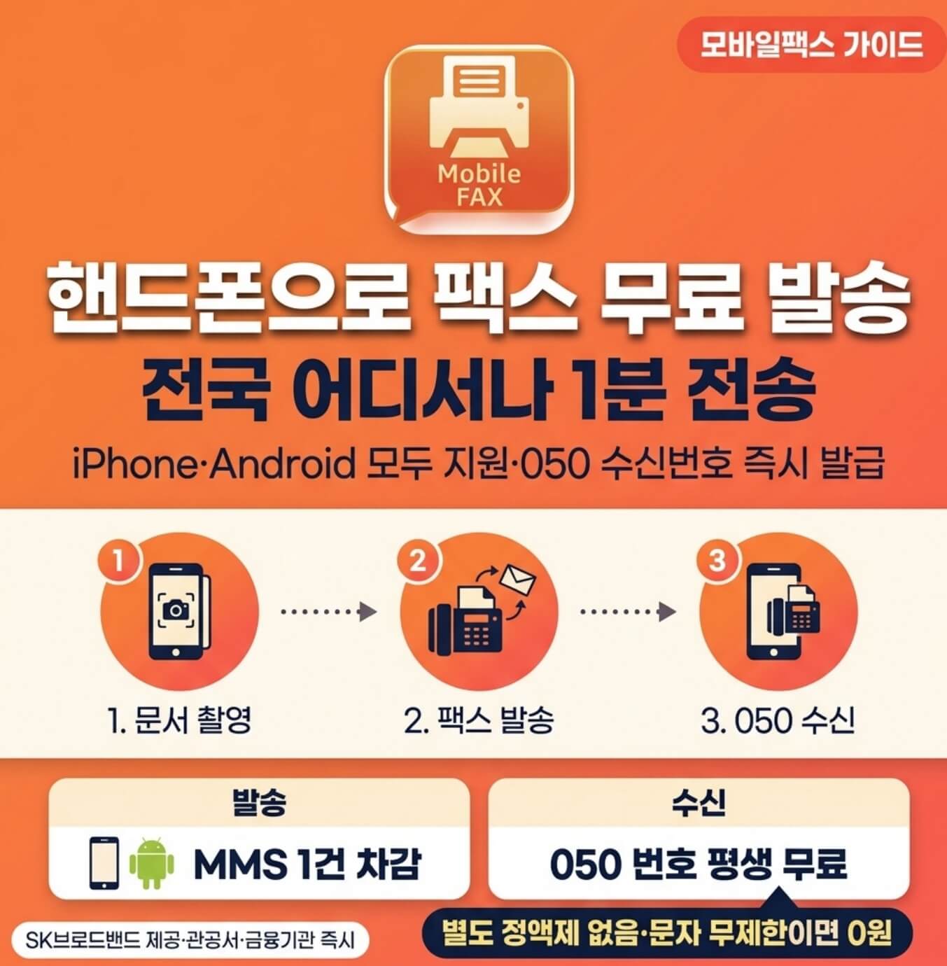 핸드폰으로 팩스 보내는 법